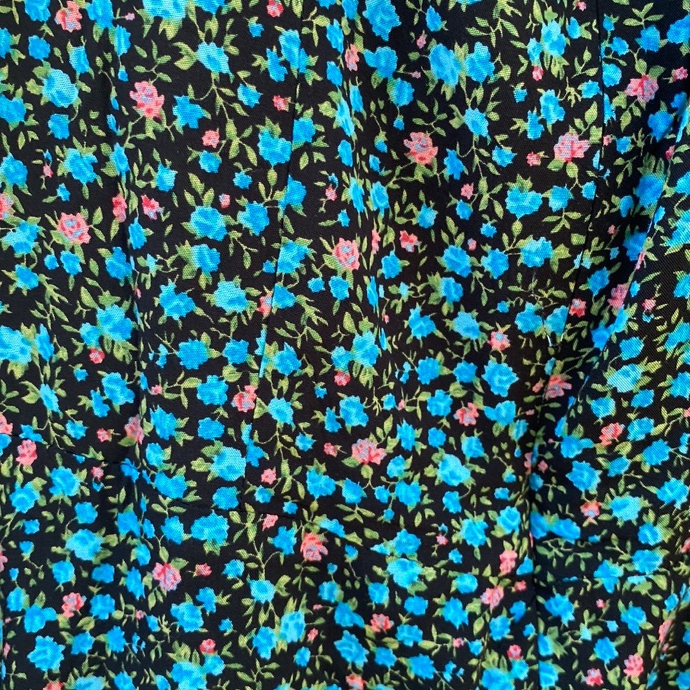 NWOT Princess Polly Womens size 4 Sting black balloon Sleeve floral Mini dress - Picture 7 of 8